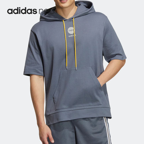 Adidas/阿迪达斯正品NEO新款男子篮球运动短袖套头衫HM2043