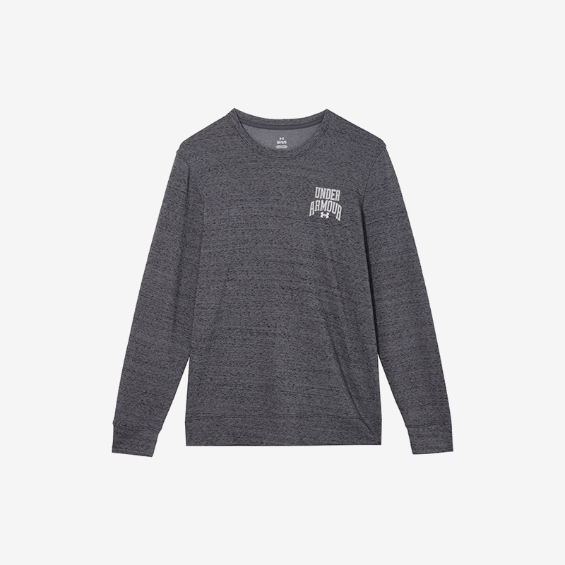 UA/安德玛正品Rival Terry Graphic Crew男士套头卫衣1379764-012