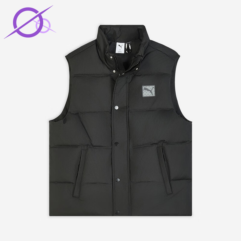 Puma/彪马正品WINTERIZED男士休闲保暖立领运动羽绒马甲635755-01