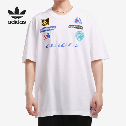 Adidas/阿迪达斯正品当季男子新款三叶草休闲运动T恤HA4742