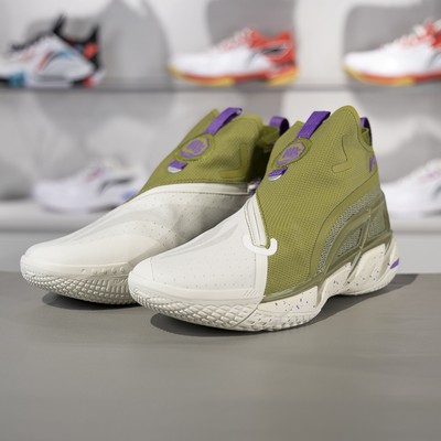 李宁正品反伍BADFIVE男子轻量高回弹耐久中帮篮球外场鞋ABFU031-4