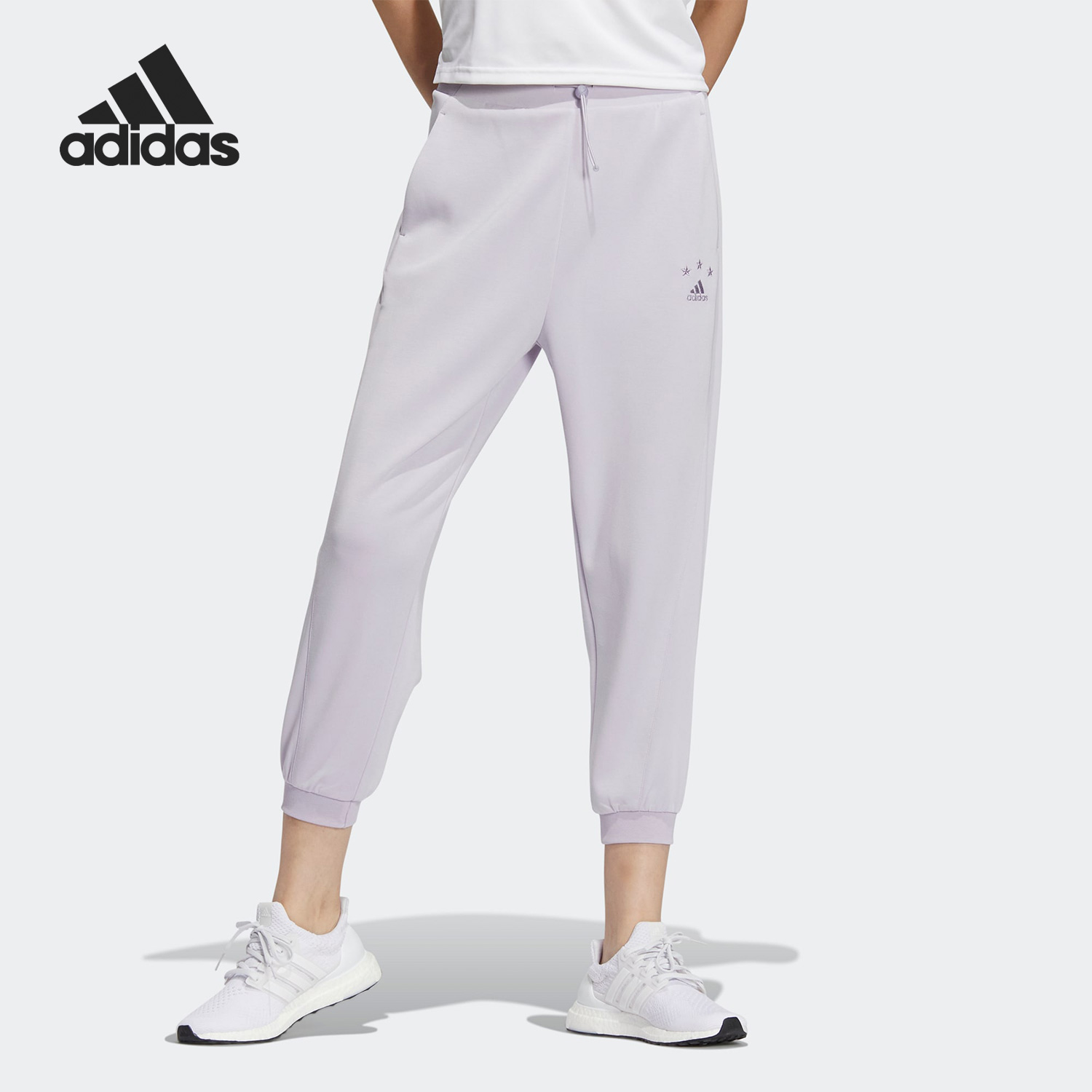 Adidas/阿迪达斯正品秋季新款女子运动休闲透气七分裤HY2824