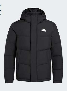 Adidas/阿迪达斯正品冬季男女简约经典连帽保暖运动羽绒服KF6754