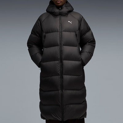 Puma/彪马正品2025冬季款男士连帽保暖长款运动羽绒服691080-01