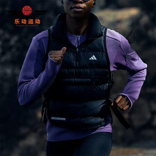 阿迪达斯正品女子运动棉马甲