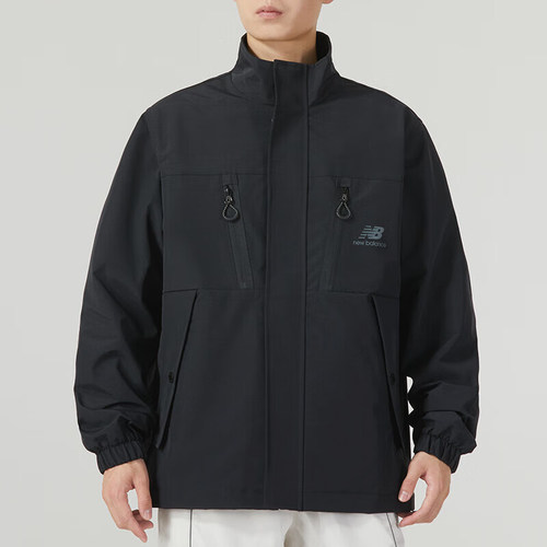 New Balance/NB正品2025新款男子梭织立领夹克外套AMJ33374-BK