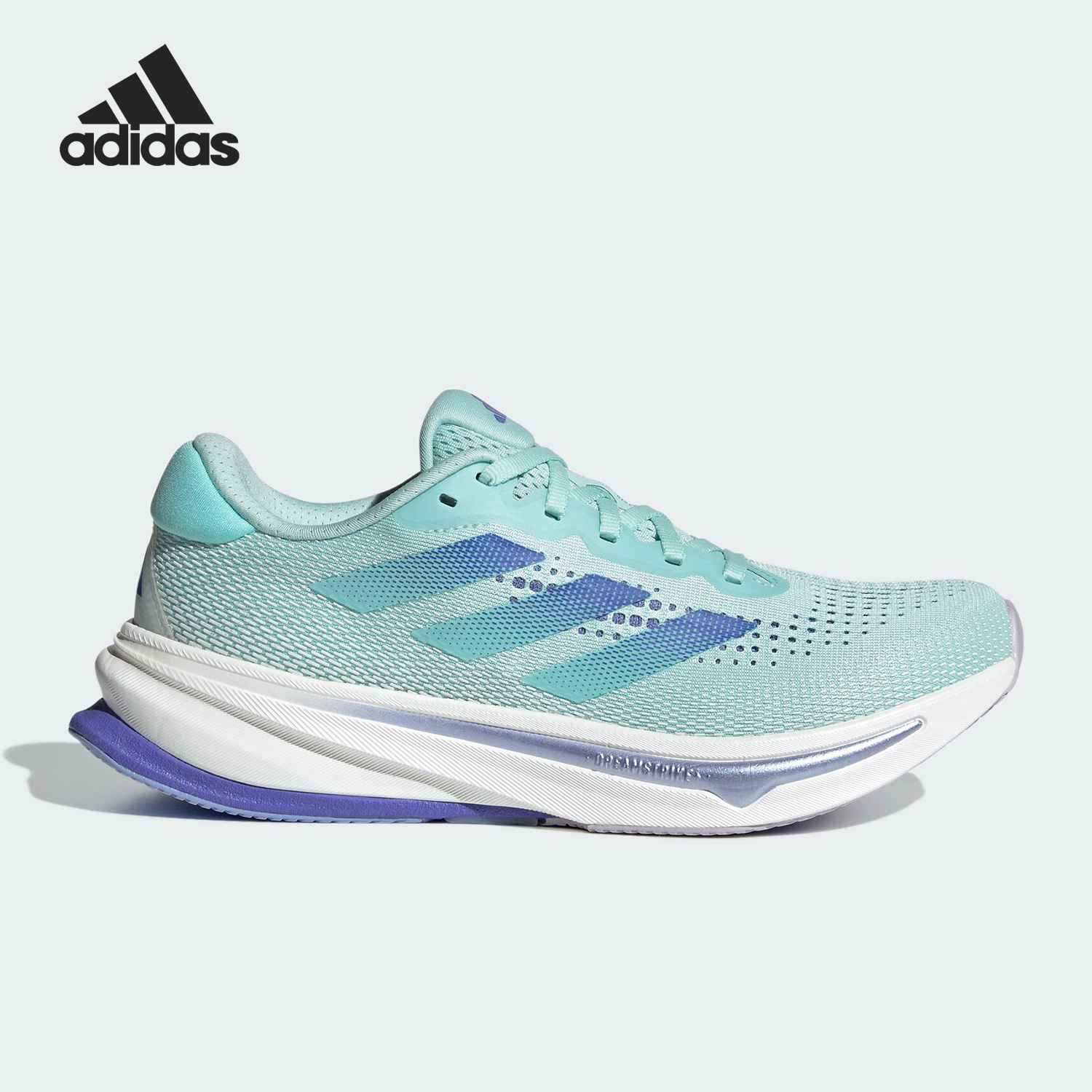 Adidas/阿迪达斯正品时尚潮流新款女士轻质透气耐穿跑步鞋 ID3595