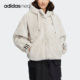 Adidas Neo女子人造毛皮运动连帽抓绒外套HZ2433 阿迪达斯正品