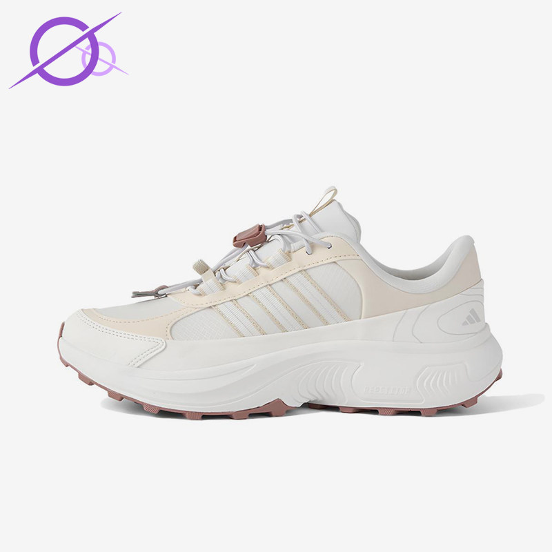Adidas/阿迪达斯正品ROAMWANDER新款女白粉色鞋经典跑步鞋JS4356