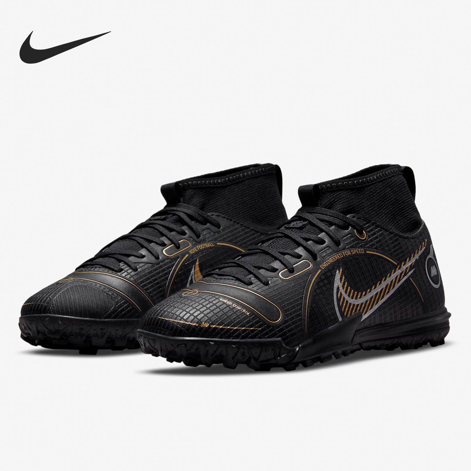 Nike/耐克正品JR SUPERFLY 8 TF大童足球运动鞋DJ2864-007