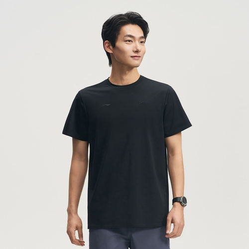 李宁正品荣耀金标系列 | 男子速干凉爽防晒运动短袖T恤ATSW697-1
