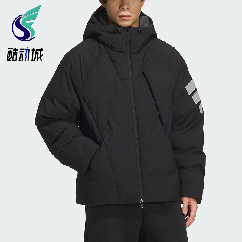 Adidas/阿迪达斯正品Future Style男士连帽宽松保暖羽绒服KC2584