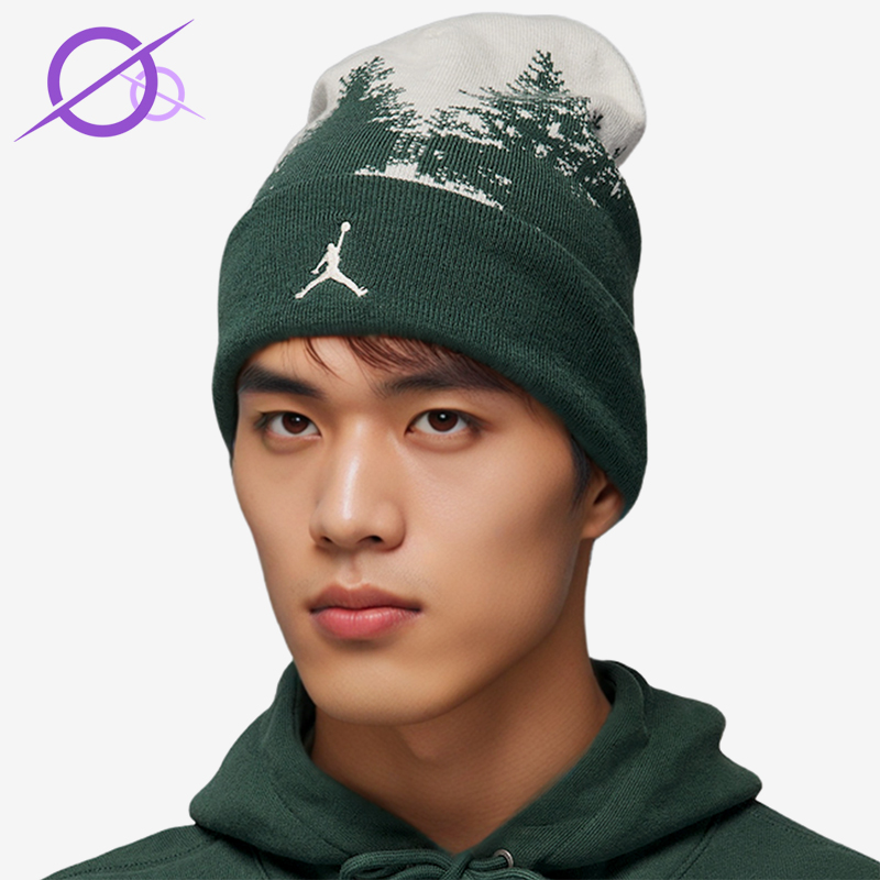 Nike/耐克正品JORDAN男士休闲针织运动经典保暖绒线帽HV1077-133