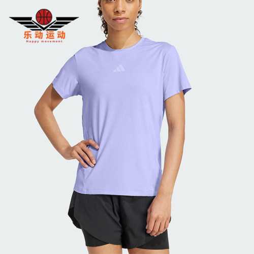 Adidas/阿迪达斯正品2025夏季款女健身经典透气运动短袖T恤JZ6280