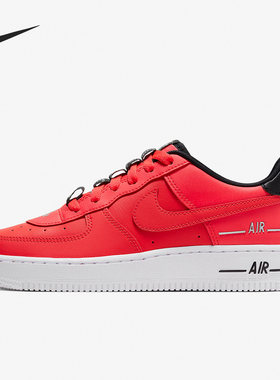 Nike/耐克正品Air Force 1 AF1女子GS大童休闲板鞋CJ4092-600