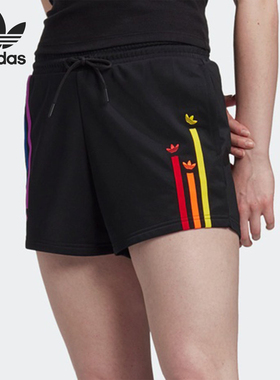 Adidas/阿迪达斯正品三叶草女士时尚休闲系带运动短裤GJ6587
