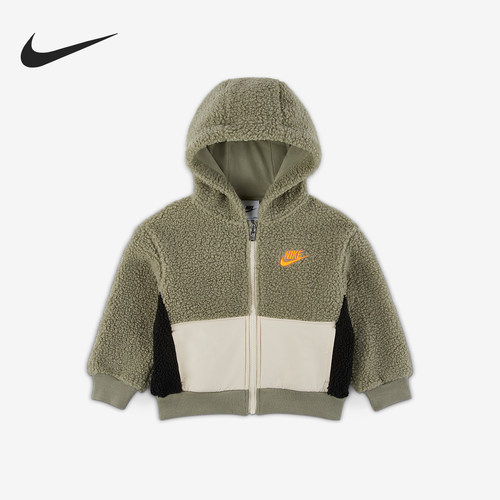 Nike/耐克正品幼童保暖拉链开襟温暖舒适连帽加绒外套IU0871-320