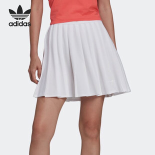 女子运动休闲百褶短裙HG6305 三叶草夏季 Adidas 阿迪达斯正品