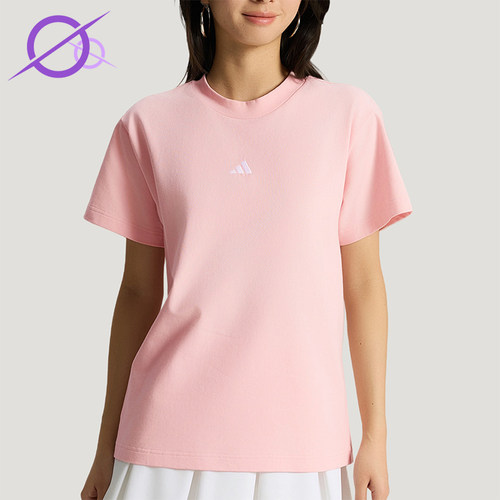 Adidas/阿迪达斯正品夏季女士时尚日常经典透气休闲短袖T恤KX2765