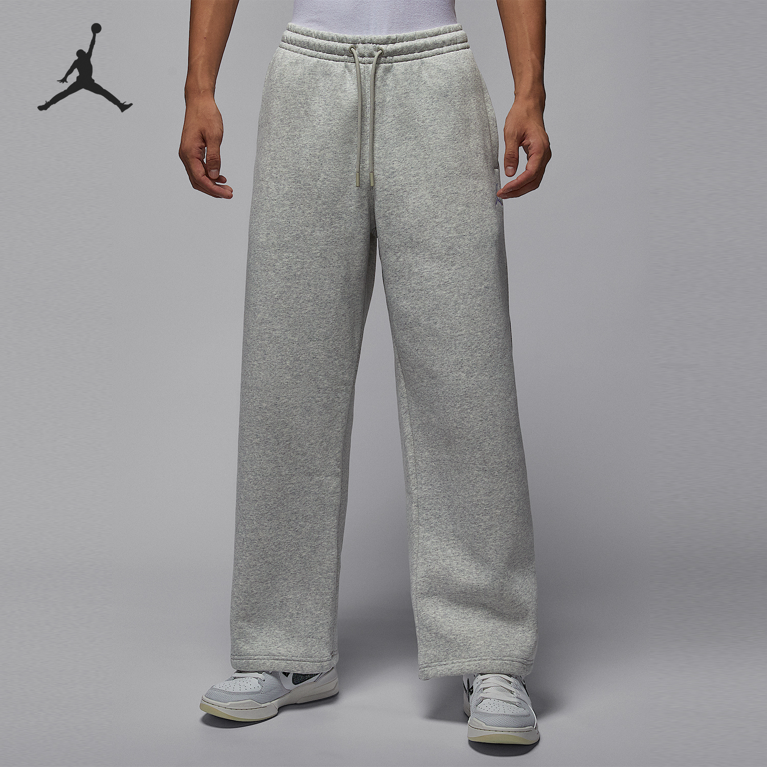 Nike/耐克正品JORDAN男士宽松加绒运动直筒长裤IB7239-050