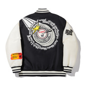 Taylor联名系列男子时尚 Sam 拼色宽松休闲棉服AJMV093 李宁正品