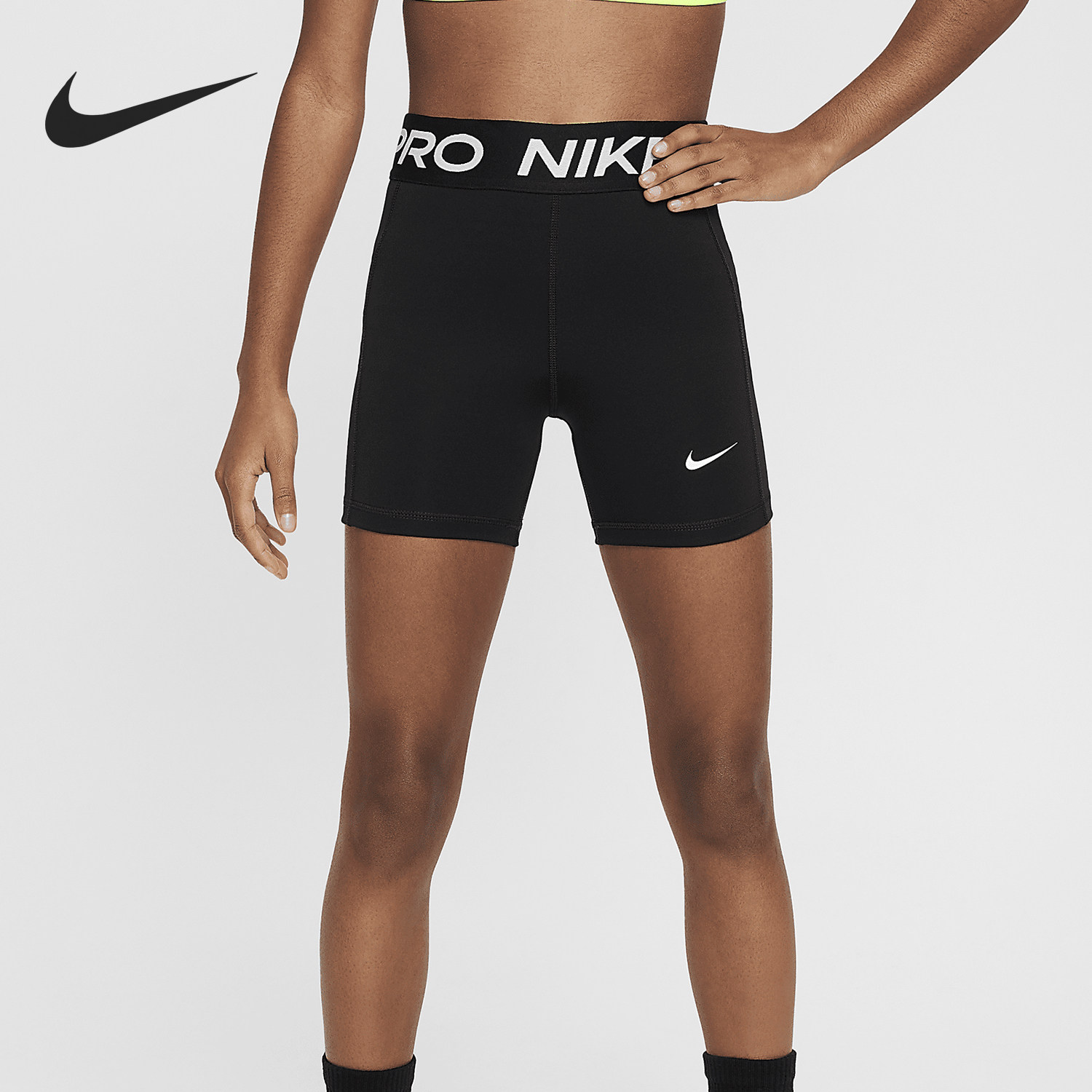 Nike/耐克正品Dri-FIT 大童女孩透气舒爽训练短裤FJ6861-010,童装/婴儿装/亲子装,裤子,淘宝优惠券,粉丝福利购,淘宝优惠卷