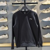 AWDVP61 李宁正品 团购系列男子简约运动休闲保暖圆领卫衣套头衫