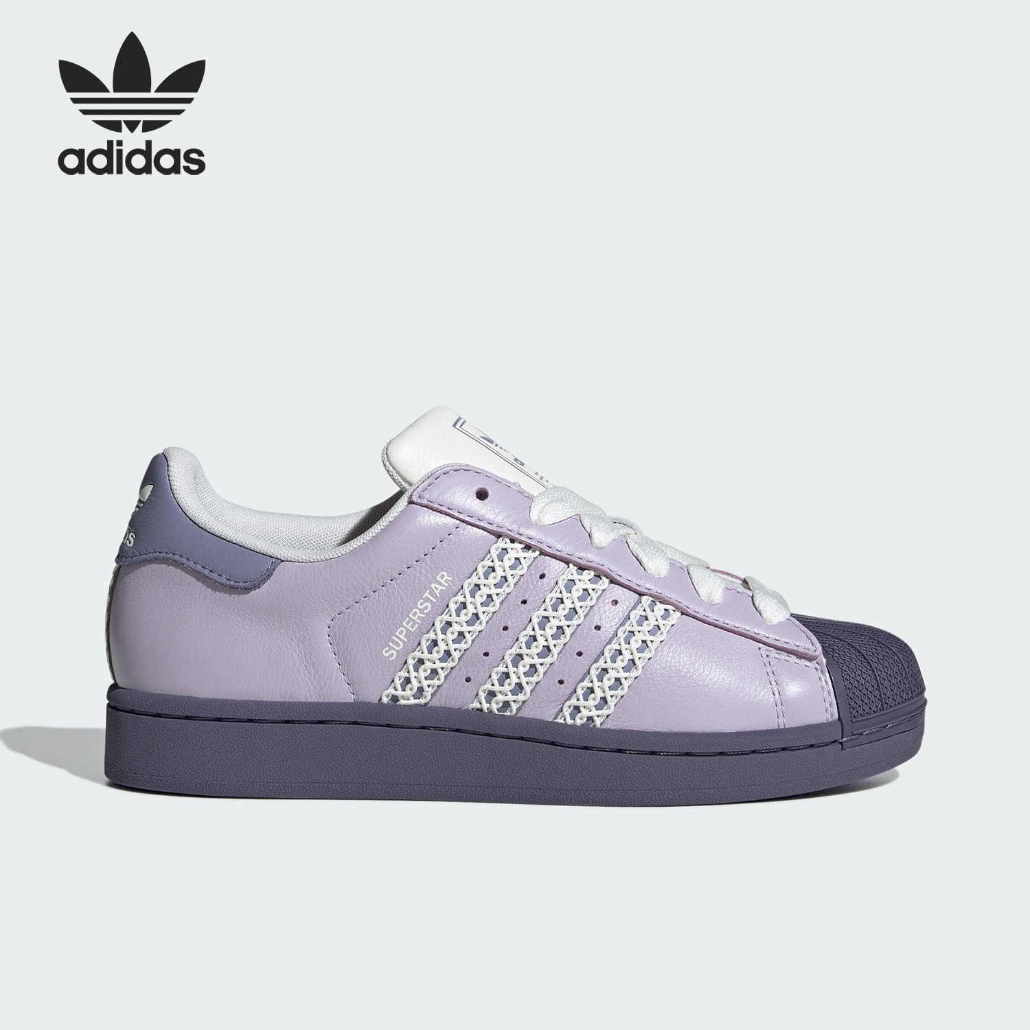 Adidas/阿迪达斯正品三叶草女士休闲皮革时尚低帮经典板鞋KJ4210