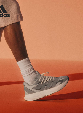 Adidas/阿迪达斯正品2025新款男士低帮跑步缓震运动鞋IH8607