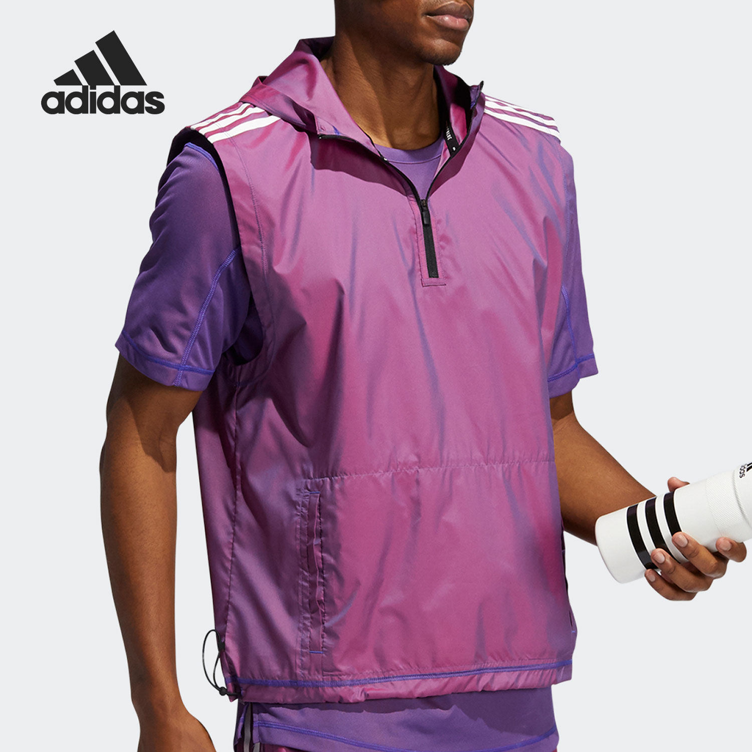 Adidas/阿迪达斯正品男子训练运动宽松背心连帽套头衫卫衣 GL0426,运动服/休闲服装,运动卫衣/套头衫,淘宝优惠券,粉丝福利购,淘宝优惠卷