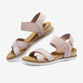 交叉复古摩登女子休闲沙滩凉鞋 Skechers 时尚 新款 斯凯奇正品