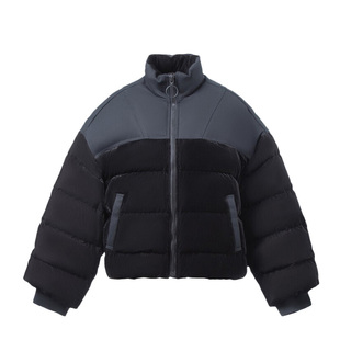 新品时尚潮流中国李宁女子宽松90%白鹅绒短羽绒服AYMR228