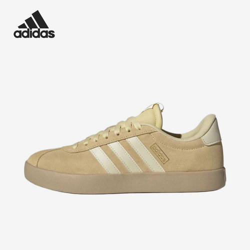 Adidas/阿迪达斯正品VLCOURT3.0新款女经典棕米白色板鞋KI2108