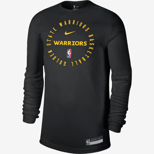 Nike耐克正品男款NBA金州勇士队2024/25赛季长袖T恤HF1446-010