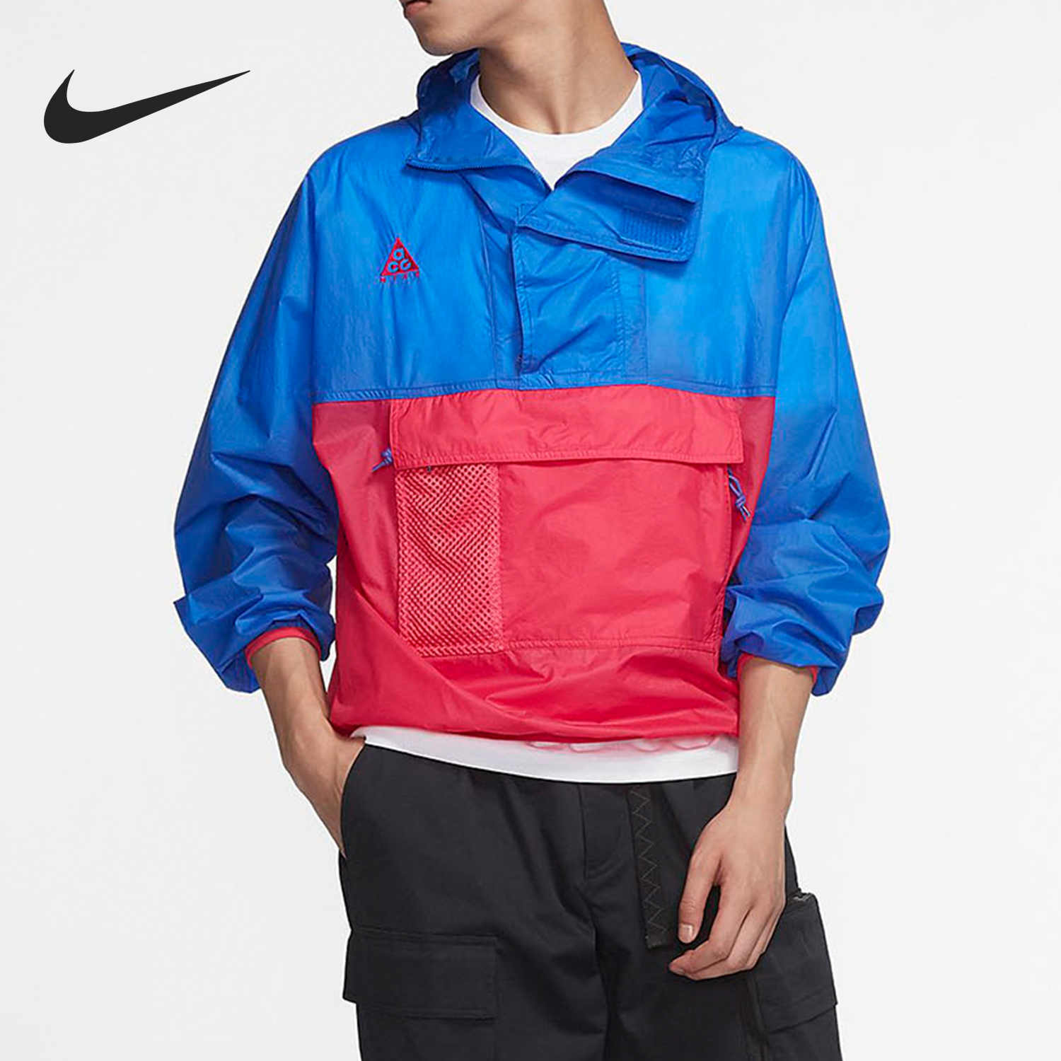 Nike/耐克正品新款男士梭织半拉链运动休闲外套CD7635-405