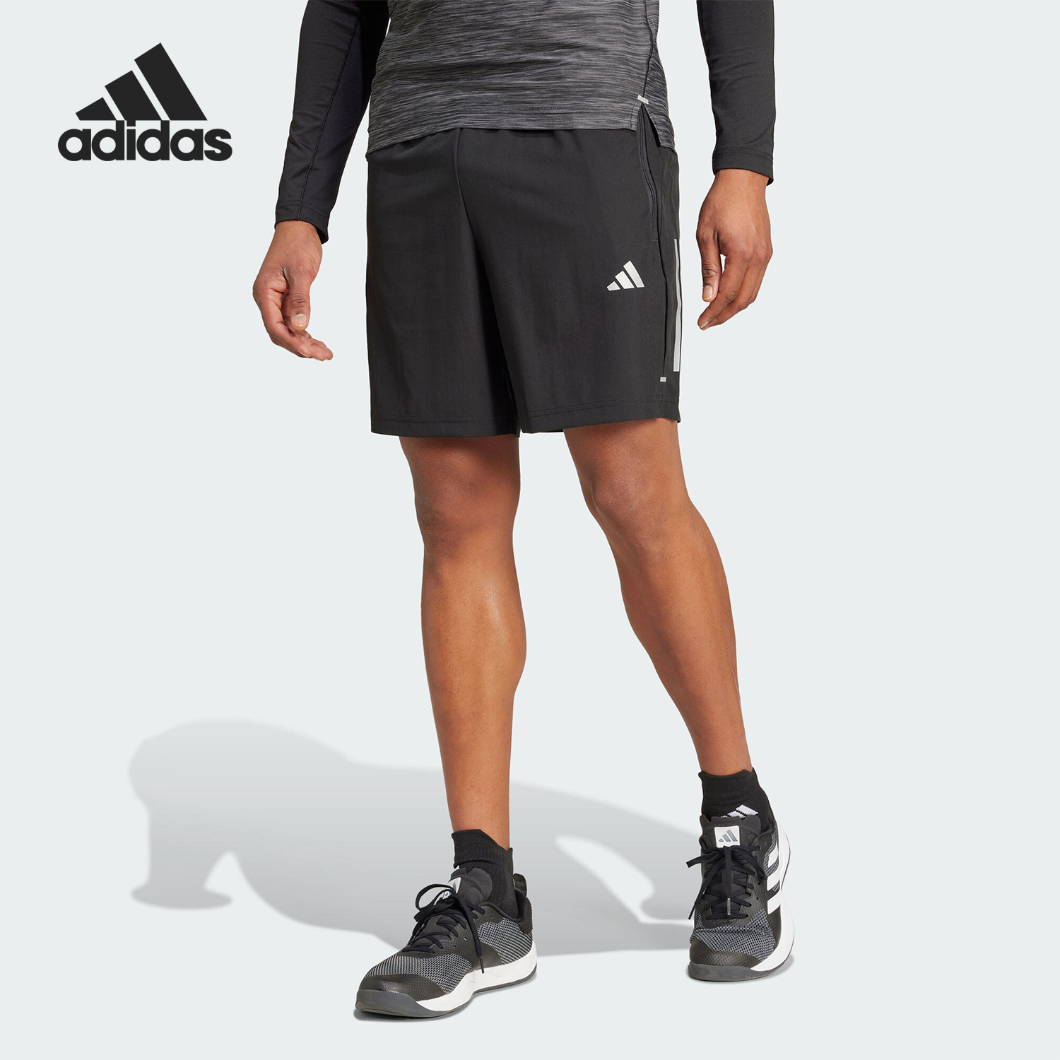 Adidas/阿迪达斯正品GYM+ 3S WV SHT男士运动健身短裤IW5906