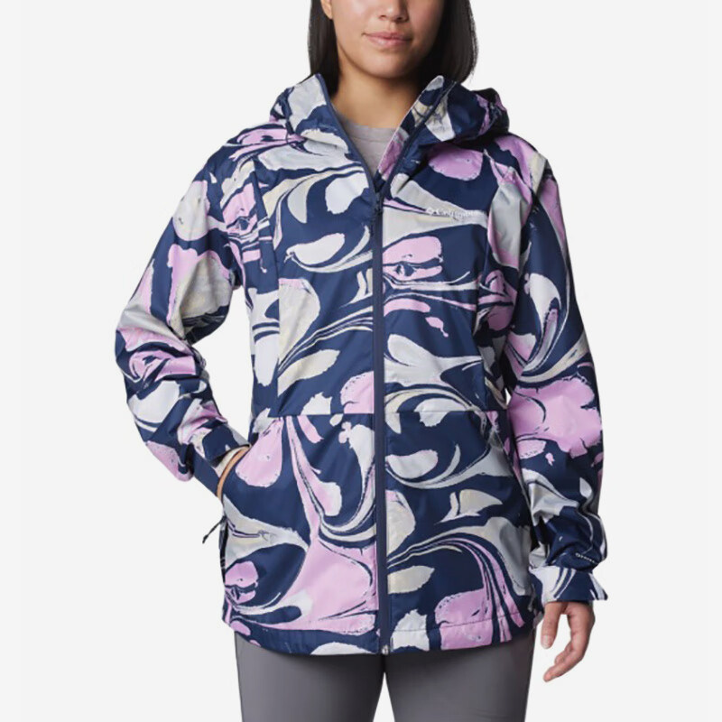 Columbia/哥伦比亚正品新款女士新款时印花冲锋衣WR2347467