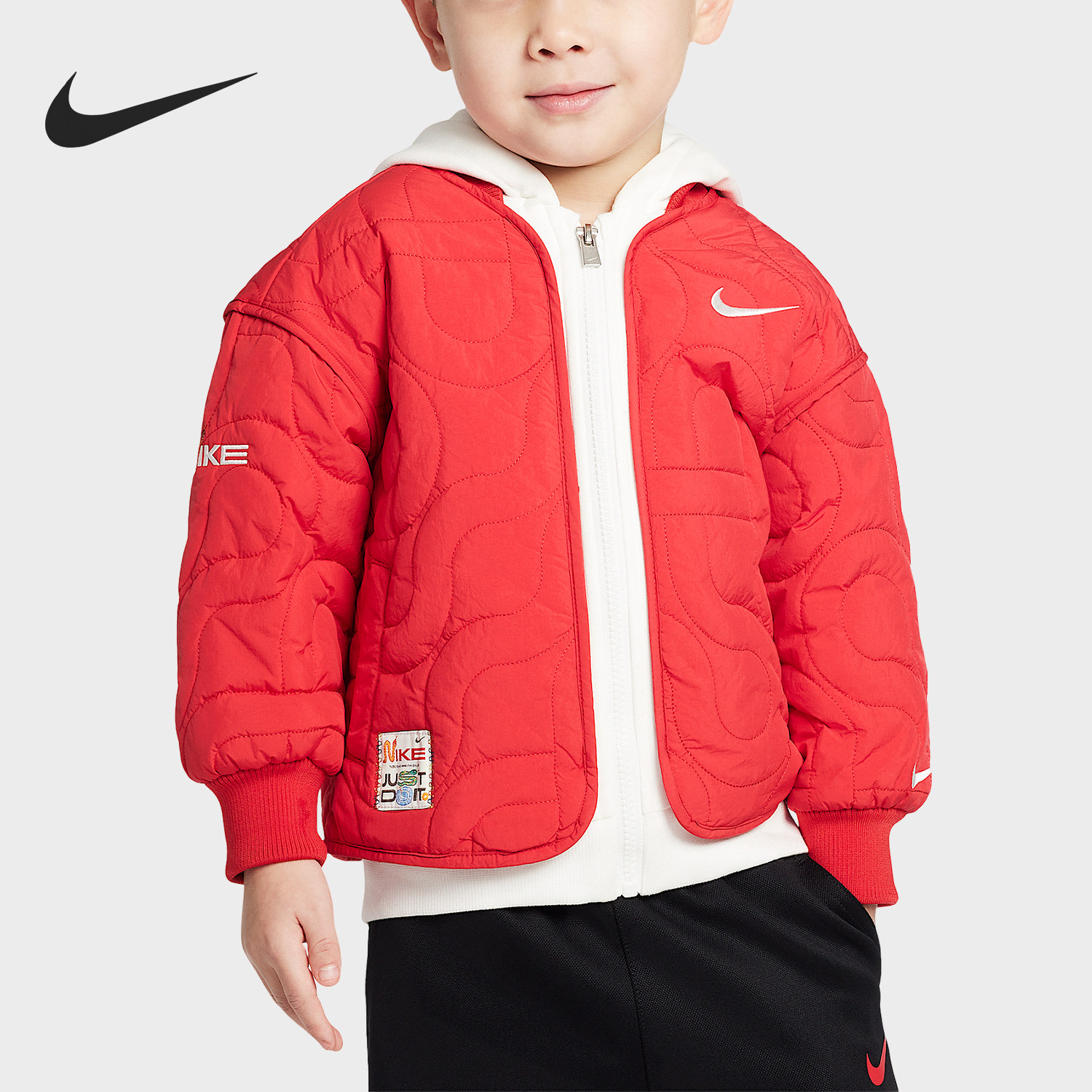 Nike/耐克正品秋冬新款婴童保暖假两件宽松外套IF8841-657,童装/婴儿装/亲子装,普通外套,淘宝优惠券,粉丝福利购,淘宝优惠卷