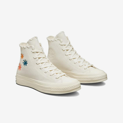 Converse/匡威正品运动女士时尚潮流刺绣高帮耐磨透气板鞋A04298C