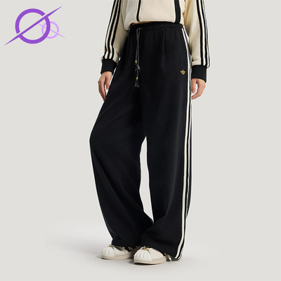 Adidas/阿迪达斯正品三叶草女士休闲新年款宽松系带运动裤KT3139