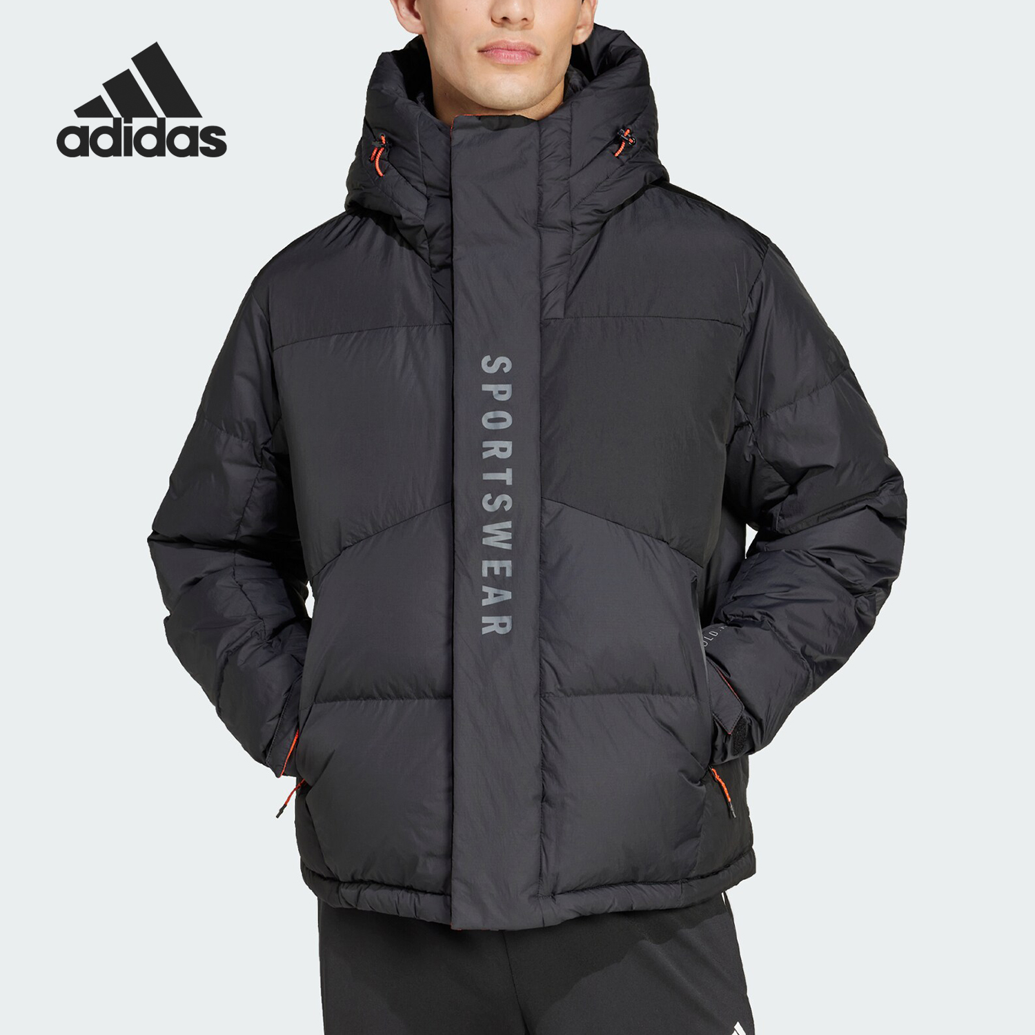 阿迪达斯男士时尚休闲羽绒服