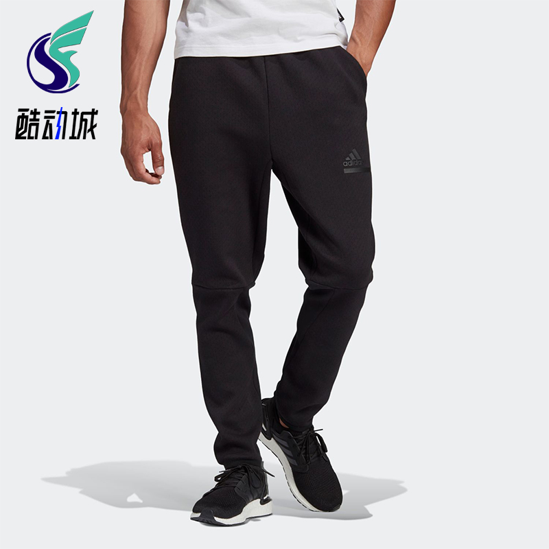 Adidas/阿迪达斯正品夏季男士针织休闲经典运动收腿长裤GM6543