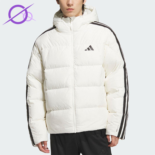 Adidas/阿迪达斯正品3S PUFF D JKT男士连帽保暖日常羽绒服KC2494