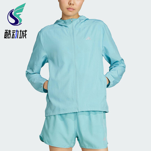 Adidas/阿迪达斯正品RUN IT JACKET女士连帽跑步运动外套JM5745