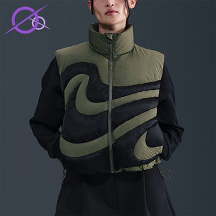 Series女士休闲运动复古羽绒马甲IH3981 Swoosh 222 耐克正品 Nike