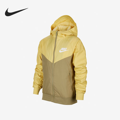 Nike/耐克正品当季新款大童运动休闲连帽梭织外套FN8757-700