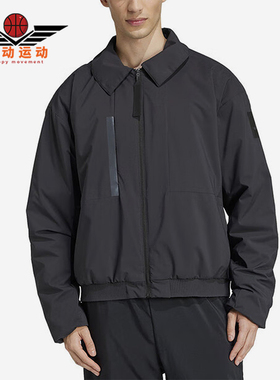Adidas/阿迪达斯正品运动男士翻领经典拉链宽松棉服JD6663