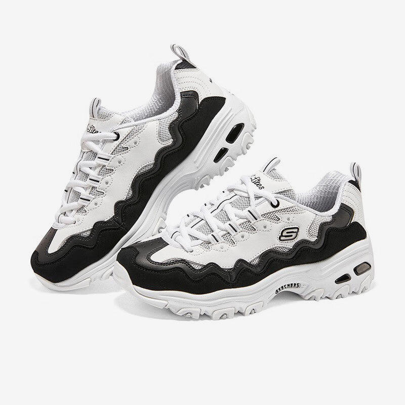 Skechers/斯凯奇正品D'LITES 1.0 女子运动耐磨休闲熊猫鞋,运动鞋new,运动休闲鞋,淘宝优惠券,粉丝福利购,淘宝优惠卷