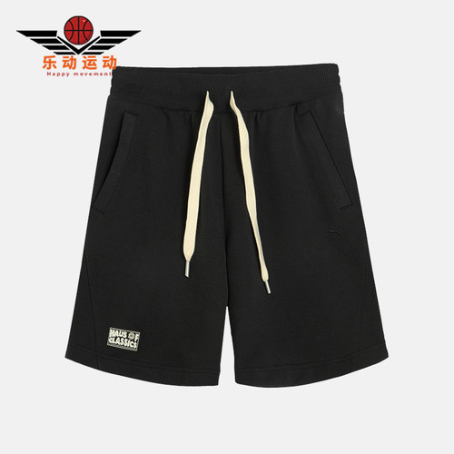 Puma/彪马正品夏季男女徽章抽绳休闲经典运动宽松短裤631562-01