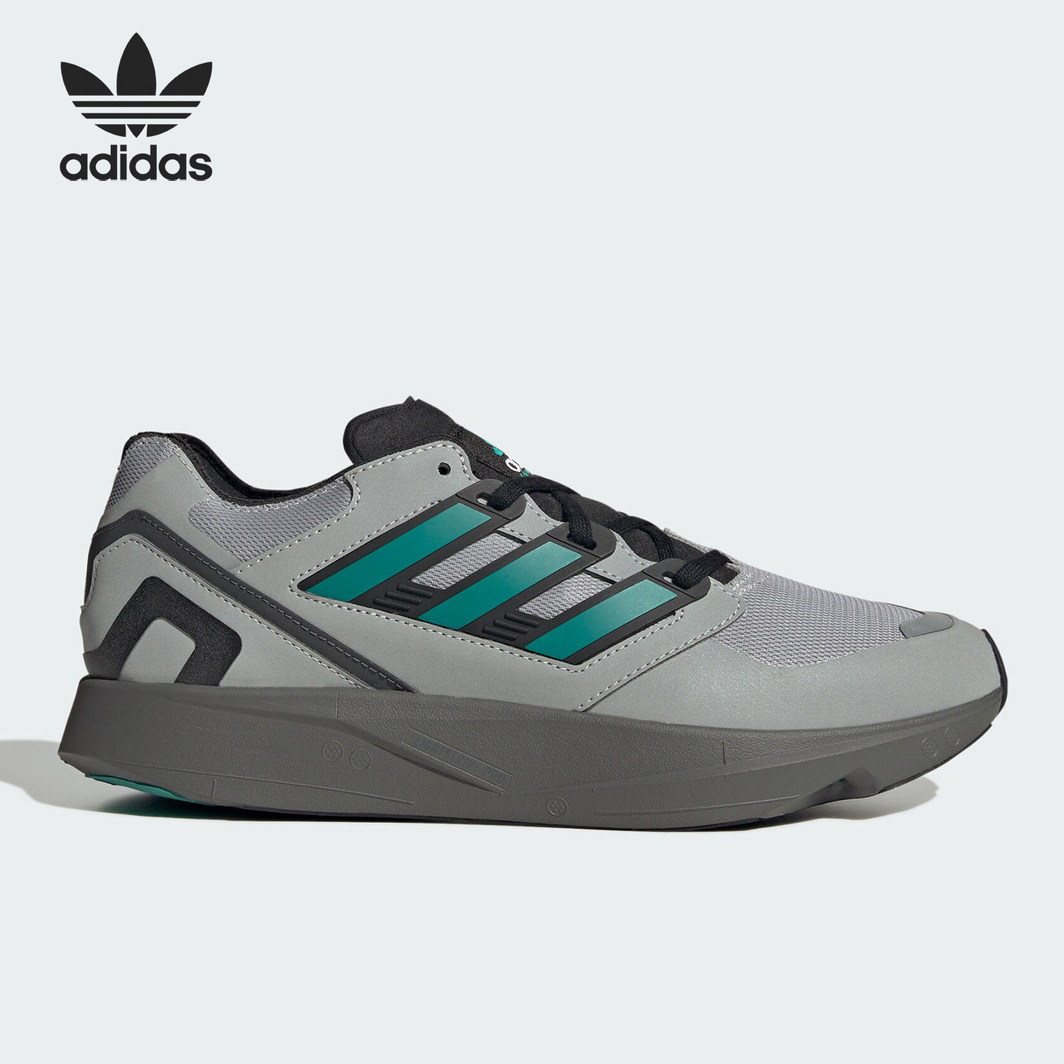 Adidas/阿迪达斯正品三叶草男女经典复古反光运动鞋JH5473